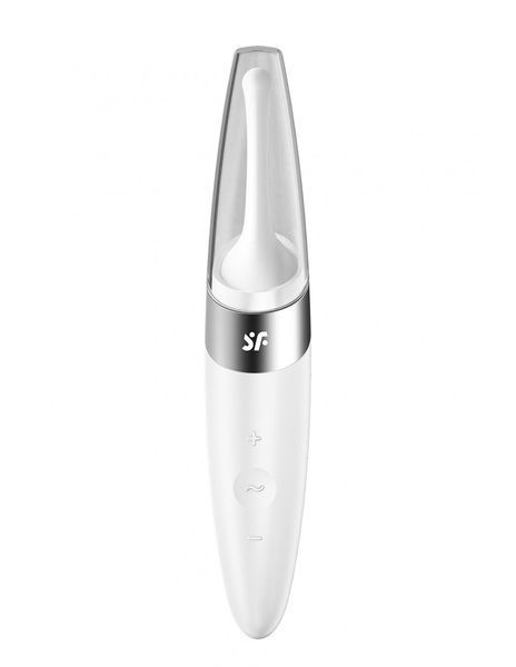 Белый вибратор для клитора Satisfyer Twirling Delight (Распродажа)