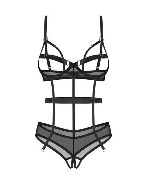 Боди Obsessive Euridia crotchless teddy XL/2XL SX3576 фото