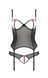 Corset with open chest and panties HEIDI CORSET black S/M - Passion