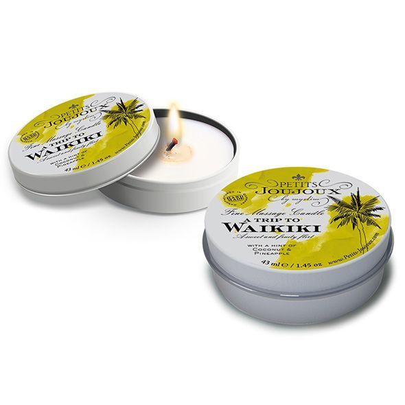 Массажная свечa Petits Joujoux - Waikiki Beach - Coconut and Pineapple (43 мл) с афродизиаками SO3173 фото