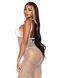 Long dress in large mesh Leg Avenue, white, O/S