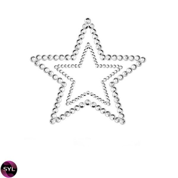 Украшения для груди со стразами MIMI Star цвет: серебристый Bijoux Indiscrets (Испания) B0115 фото