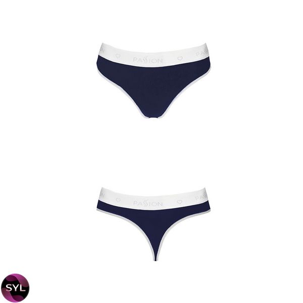 Спортивні трусики-стрінги Passion PS007 PANTIES navy blue, SO4253 SafeYourLove