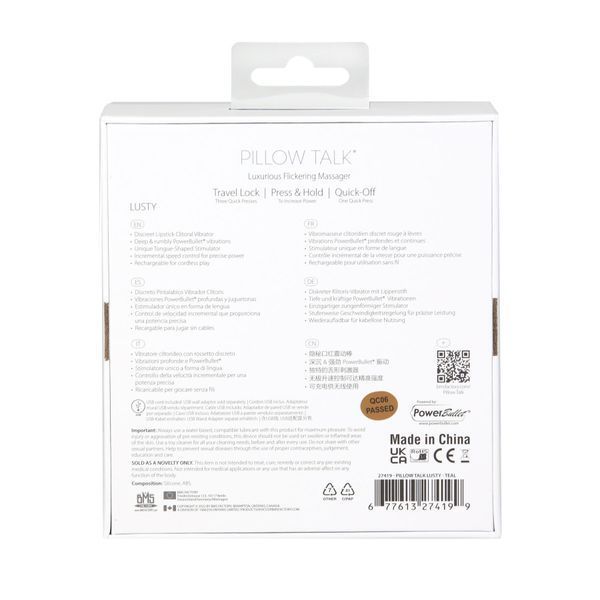 Вибратор Pillow Talk Lusty Luxurious Flickering Massager, цвет Teal SO7752 фото