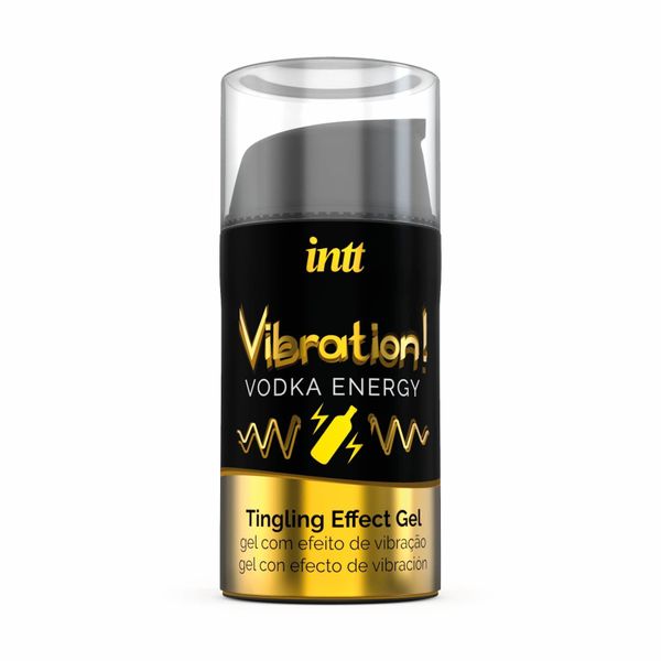 Wibrator w płynie Intt Vibration Vodka (15 ml), gęsty żel, bardzo smaczny, utrzymuje się do 30 minut