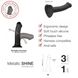 Насадка для страпону Strap-On-Me Mono Density Dildo Violet M, діам. 3,3 см, одношаровий силікон, гну SO3570 фото 5 Safeyourlove