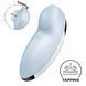 Blue Satisfyer Tap & Climax 2 Blue pulsating vibrator, finger tapping effect