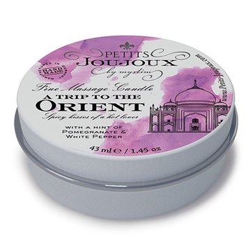 Świeca do masażu Petits Joujoux - Orient - Granat i Biały Pieprz (43 ml) z afrodyzjakami