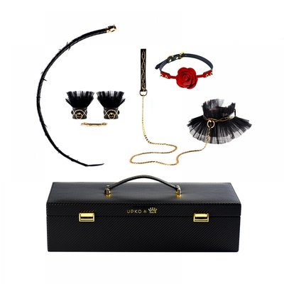 Королевский набор из итальянской кожи UPKO в чемодане Luxurious & Romantic Kit, 5 предметов U60554 фото