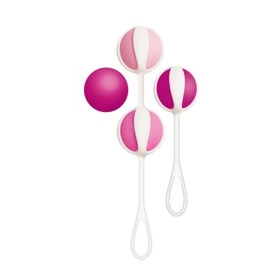 Набор вагинальных шариков Gvibe Mini со смещенным центром тяжести розовые, 14 х 2.2 см FT10516 фото