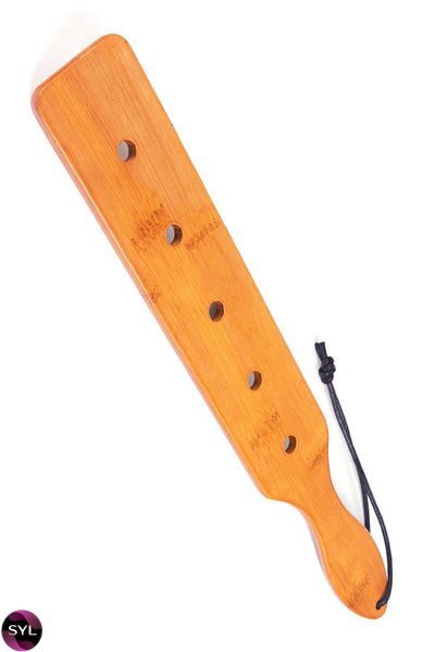 Падл Fetish Tentation — Paddle 5 Holes Bamboo, упакований у ПЕ пакет SO7008 SafeYourLove