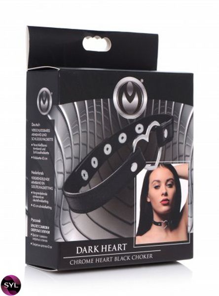 Нашийник «Темне серце» Dark Heart Choker AG249-Black SafeYourLove