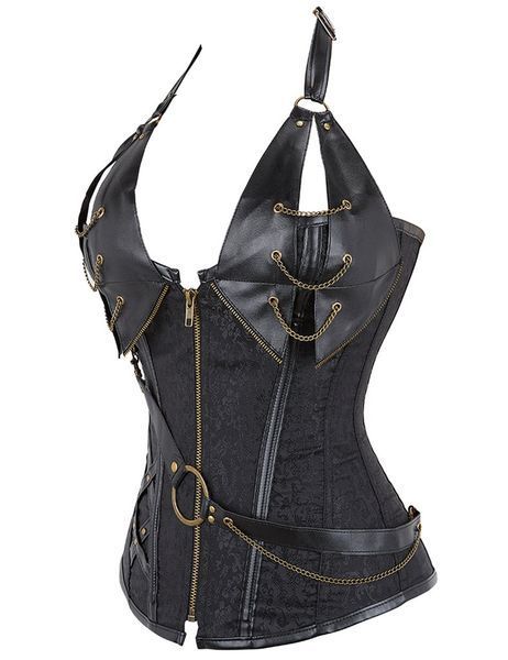 Corset Star Night 14 Soft Steel Bones, Black