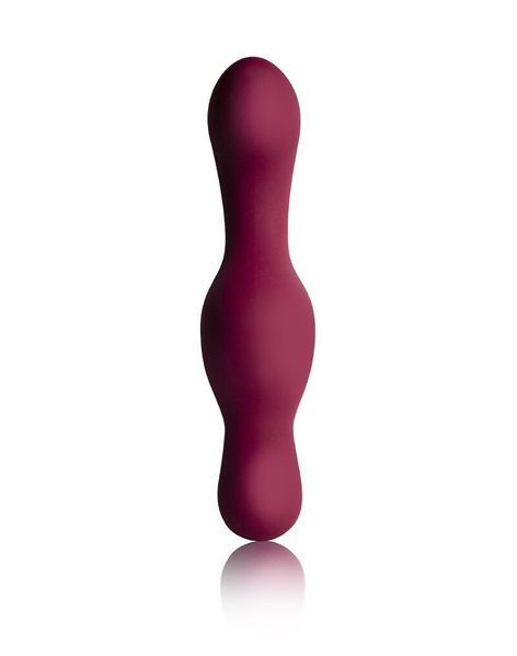 Universal sit-on-top vibrator Rocks Off Ruby Glow Blush, remote control