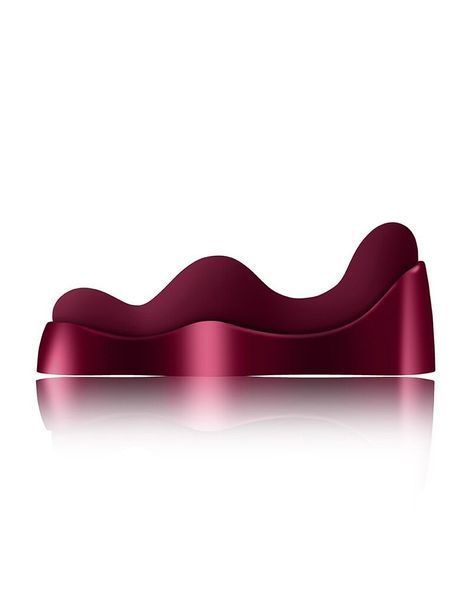 Universal sit-on-top vibrator Rocks Off Ruby Glow Blush, remote control