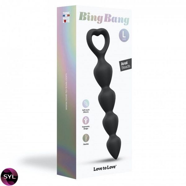 Анальний ланцюжок Love To Love BING BANG L - BLACK ONYX SO5083 SafeYourLove