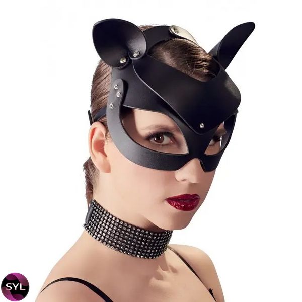Маска кошечка Shiny cat Mask with studs 232451096 фото