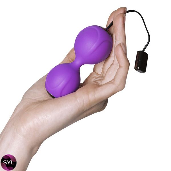 Вагінальні кульки з вібрацією Adrien Lastic Kegel Vibe Purple, діаметр 3,7 см AD40753 SafeYourLove