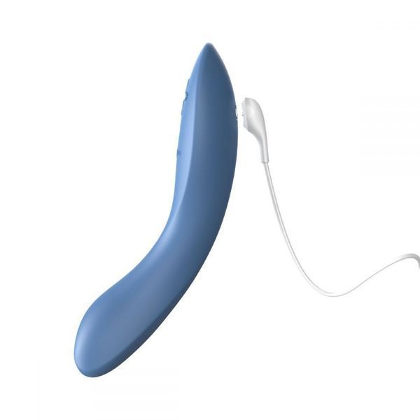 Wibrator punktu G Rave 2 We-Vibe, silikonowy, niebieski, 19,3 x 3 cm