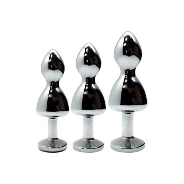 Металева анальна пробка Wooomy Lollypop Double Ball Metal Plug, діаметр 3,1 см, довжина 9,4 см, розмір M SO7414 SafeYourLove