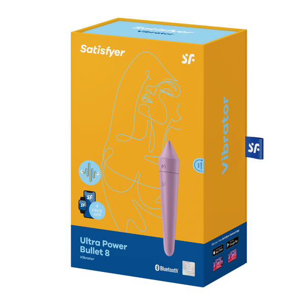 Smart vibrating ball Ultra Power Bullet 8 Satisfyer (Germany), color Purple