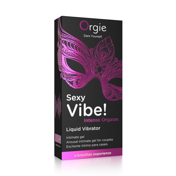 Wibrator w płynie SEXY VIBE wibracja + wzmocnienie orgazmu, 15 ml ORGIE (Brazylia-Portugalia)