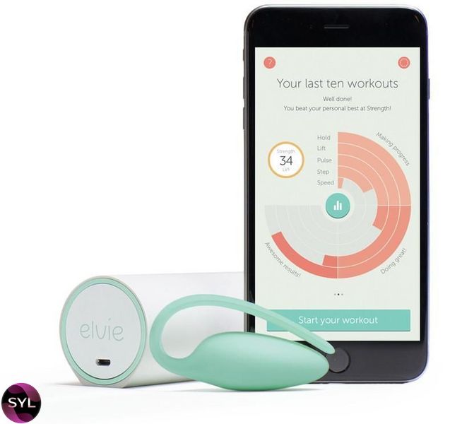 Преміумтренажер Кегеля Elvie Exercise Tracker, індукційна зарядка, PRO-додаток, без вібрації SO2029 SafeYourLove