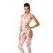 Бодістокінг Passion BS053 white, комбінезон, імітація панчох і пояса PBS053W фото 1 Safeyourlove