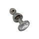 Металева анальна пробка Wooomy Lollypop Double Ball Metal Plug, діаметр 3,1 см, довжина 9,4 см, розмір M SO7414 фото 1 Safeyourlove