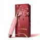 Clitoral vibrator KISTOY C-King Pink, with two accessories. nozzles, powerful targeted stimulation, Pink
