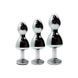 Металева анальна пробка Wooomy Lollypop Double Ball Metal Plug, діаметр 3,1 см, довжина 9,4 см, розмір M SO7414 фото 4 Safeyourlove