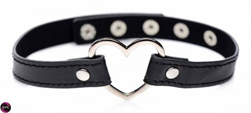 Нашийник «Темне серце» Dark Heart Choker AG249-Black SafeYourLove