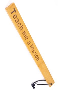 Падл Fetish Tentation — Paddle Teach me a lesson Bamboo, упакований у ПЕ пакет SO7009 SafeYourLove