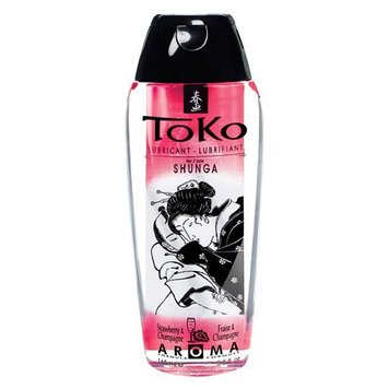 Лубрикант на водній основі Shunga Toko AROMA - Sparkling Strawberry Wine (165 мл), не містить цукру SO2532 SafeYourLove