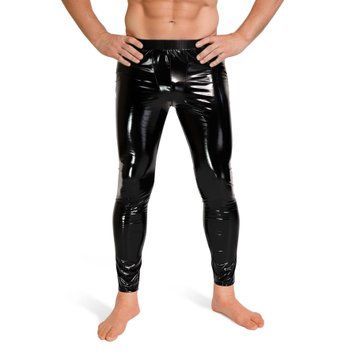 Lacquered men's leggings Art of Sex - Matthias, color black, size S