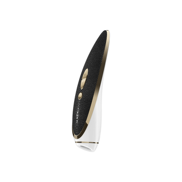 Люксовий вакуумний стимулятор Satisfyer Luxury Haute Couture Black з шкіряною вставкою SO2466 SafeYourLove