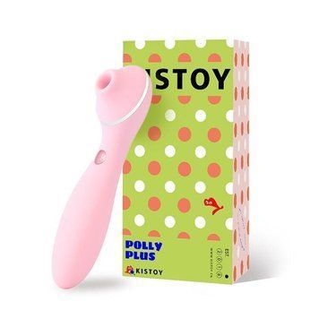 Рожевий вакуумний вібратор KisToy Polly Plus