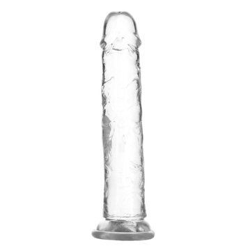 Прозрачный фаллоимитатор на присоске ADDICTION Vertical Dong 9&Prime;, виброшар в подарок SX3152 фото