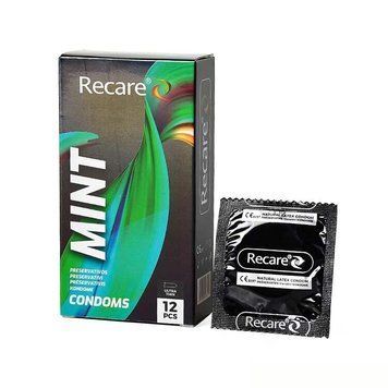 Презервативи Holographic Recare Ultra Thin Mint Condoms 12шт, ультратонкі, аромат: м'ята SX3337 SafeYourLove