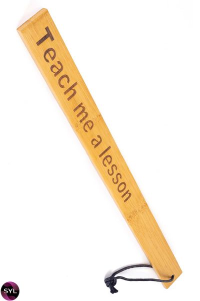 Паддл Fetish Tentation — Paddle Teach me a lesson Bamboo, упакован в ПЭ пакет SO7009 фото