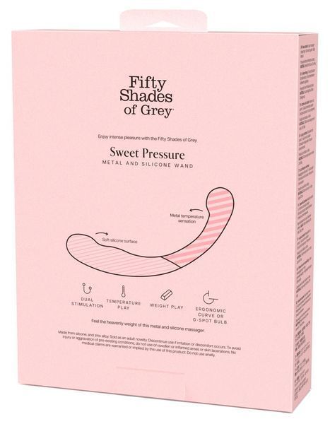 Двухсторонний фаллоимитатор, массажер точки G Fifty Shades of силикон и металл FSG86862 фото
