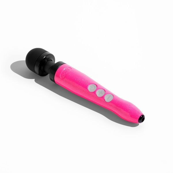 DOXY Die Cast 3R Hot Wibrujący masażer, bardzo mocny, akumulatorowy, metalowa obudowa, Pink