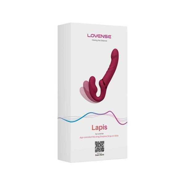 Lovense Lapis vibrating strapless strap-on