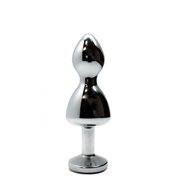 Металева анальна пробка Wooomy Lollypop Double Ball Metal Plug Blue S, діаметр 2,8см, довжина 8,5см SO7415 SafeYourLove