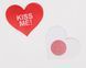 Star Night Kiss Me hearts nipple stickers, Red