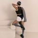 Трусики с фиксацией дилдо Strap-On-Me Harness Lingerie Idole, цвет черный, размер XS SX3522 фото 11