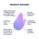 Vacuum clitoral stimulator Satisfyer Mermaid Vibes Violet/Pink, 2 motors