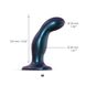 Дилдо Strap-On-Me DILDO PLUG SNAKY METALLIC BLUE, розмір M, діаметр 4 см, ввідна довжина 15,3 см SO6825 фото 2 Safeyourlove