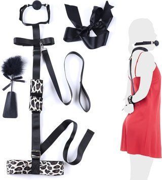 BDSM set LOCKINK YEAHWOW Armbinder Restraint Set, Black