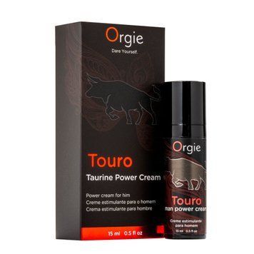 Cream for strengthening erection Orgie Touro Power Cream, 15 ml, with taurine, ginkgo and ginseng root